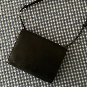 Baggu Compact Black Leather Purse